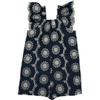 Madigan Navy Eyelet Romper