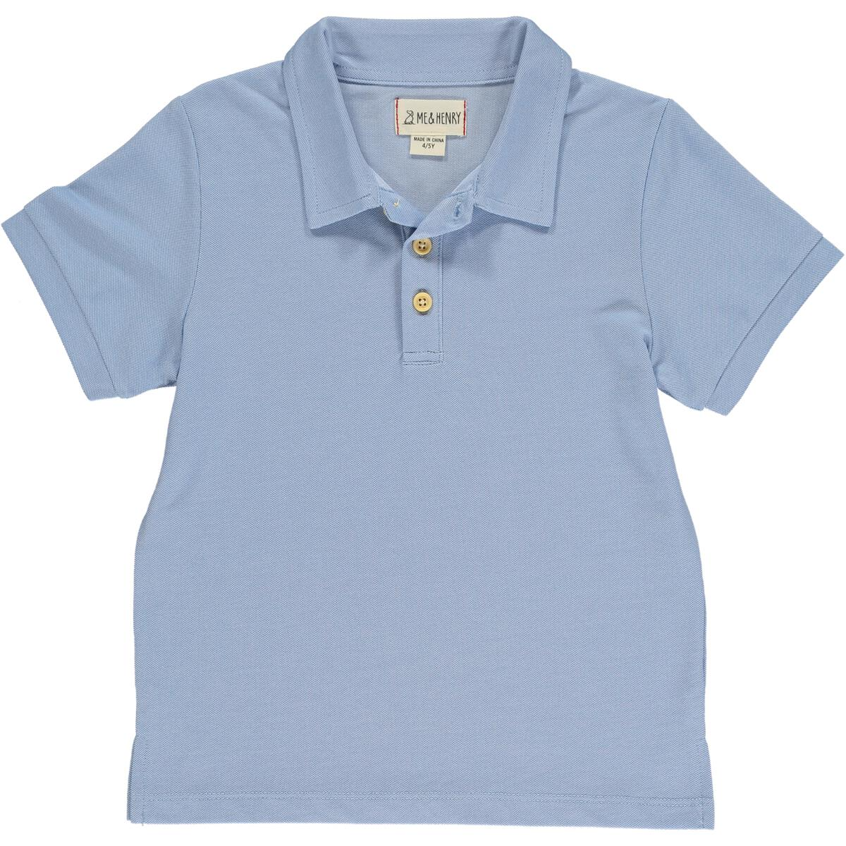 Shipping Pique Polo - Blue