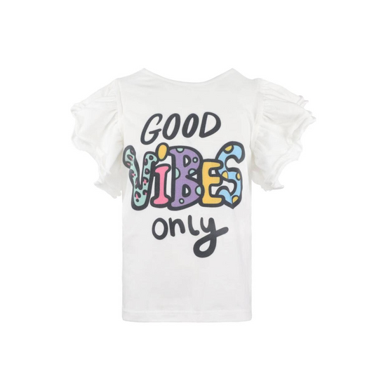 Good Vibes Only Ruffle T-Shirt