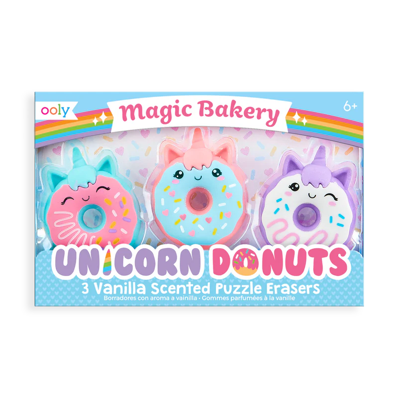 Unicorn Donut Scented Erasers