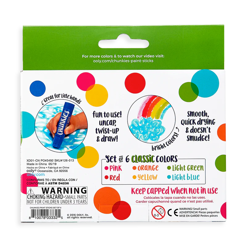Ooly Chunkies Paint Sticks