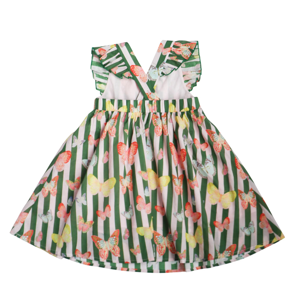 Josie Dress- Green Butterfly