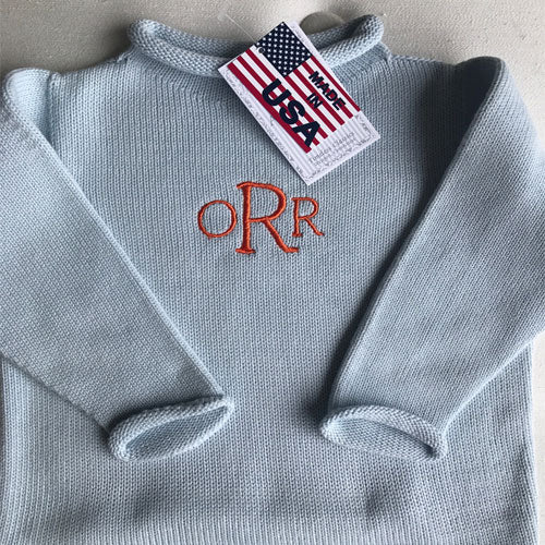 Jersey Roll Neck Sweaters with Monogram