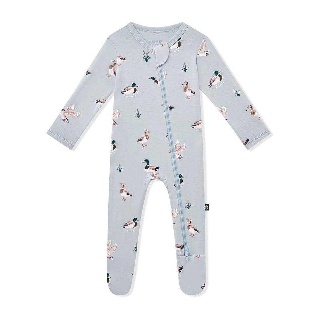 Kyte Baby Zippered Footie Mallard Duck