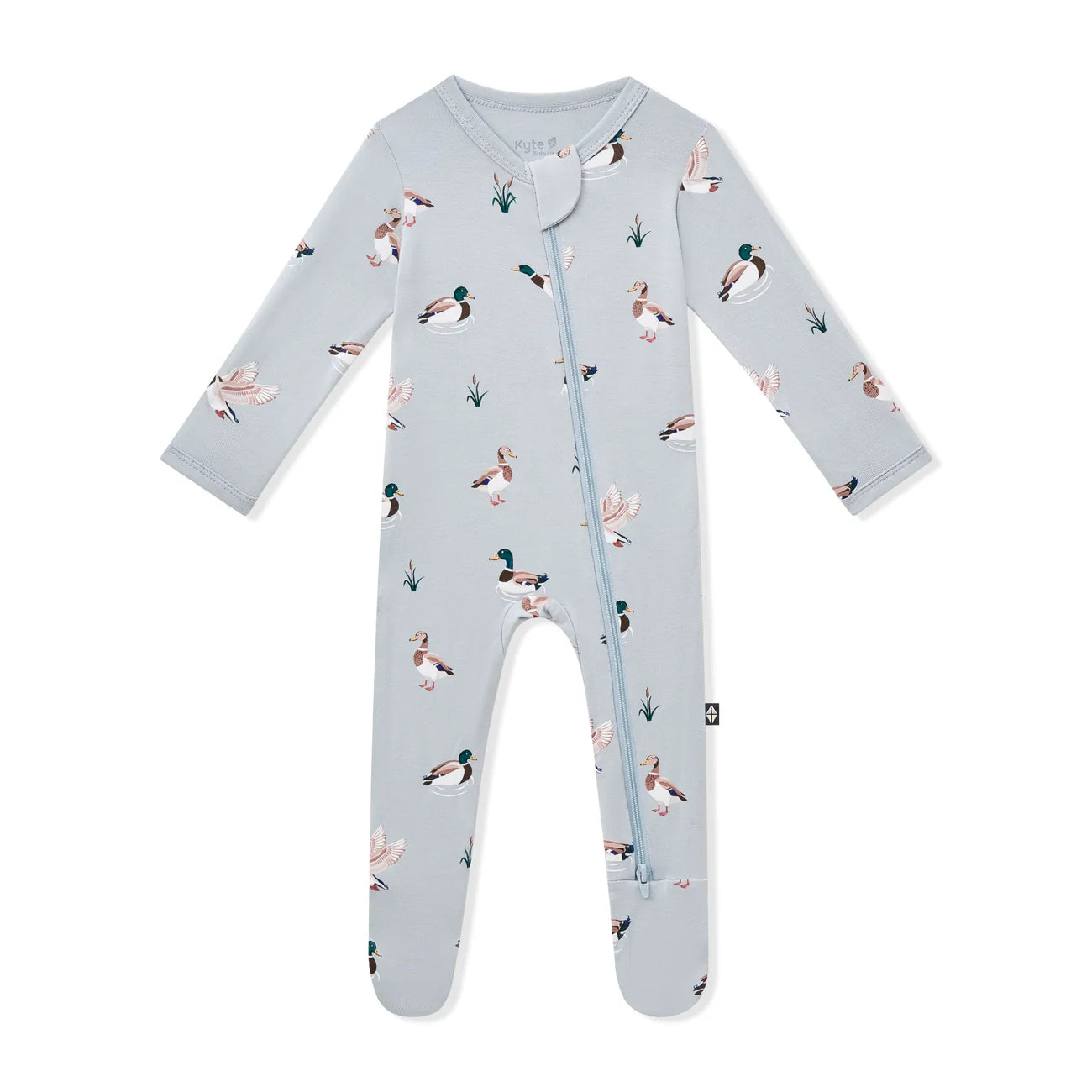 Kyte Baby Zippered Footie Mallard Duck