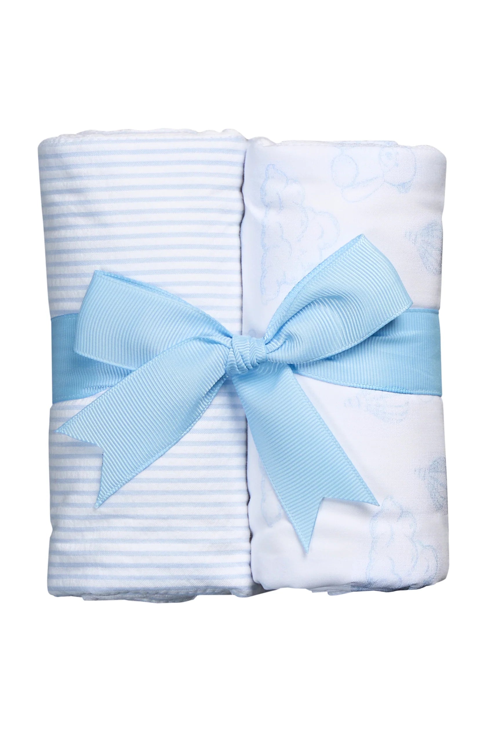 3 Marthas Teddy Bear Set of Two Burps, Blue