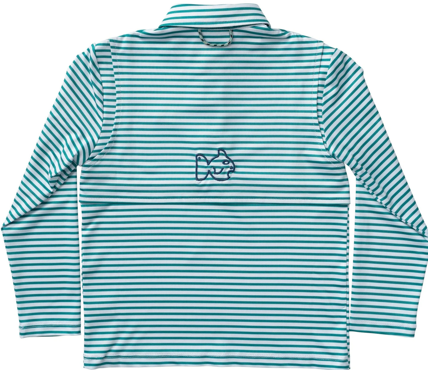 Prodoh Long Sleeve Performance Polo- Tennis Court Stripe