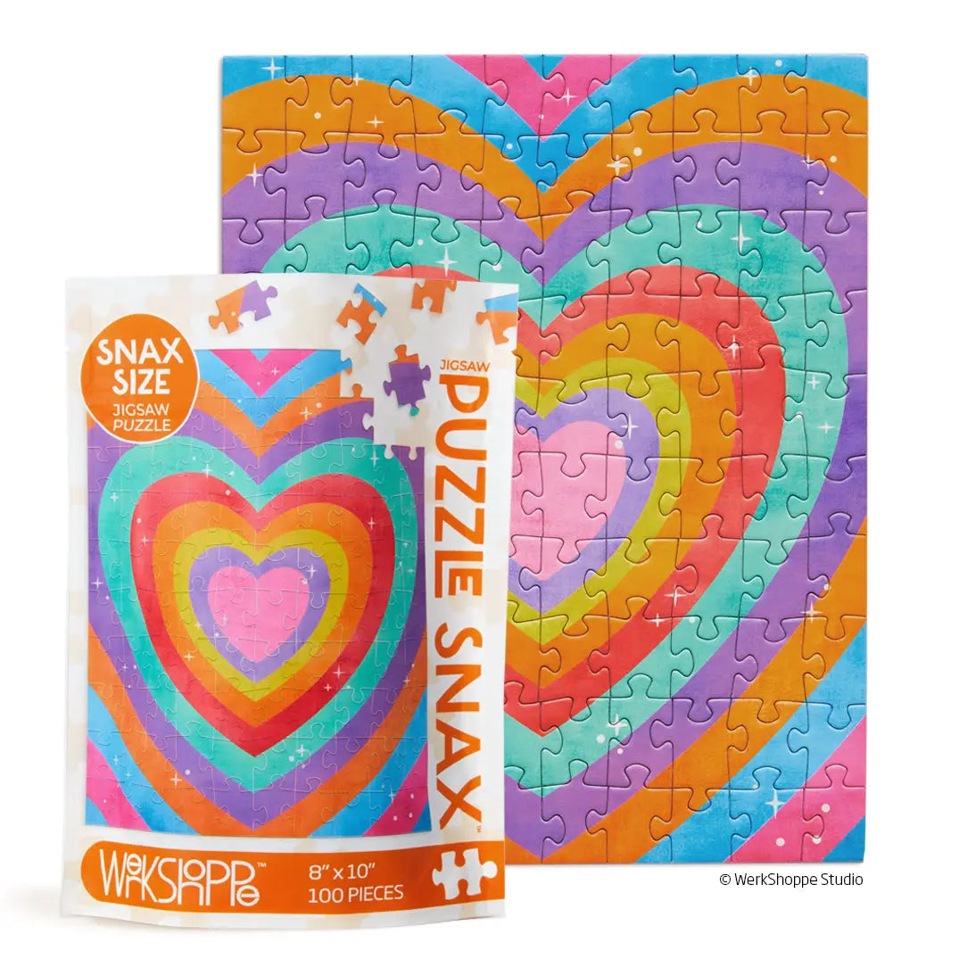 Snax Size Puzzle-Velvet Heart 100 Piece