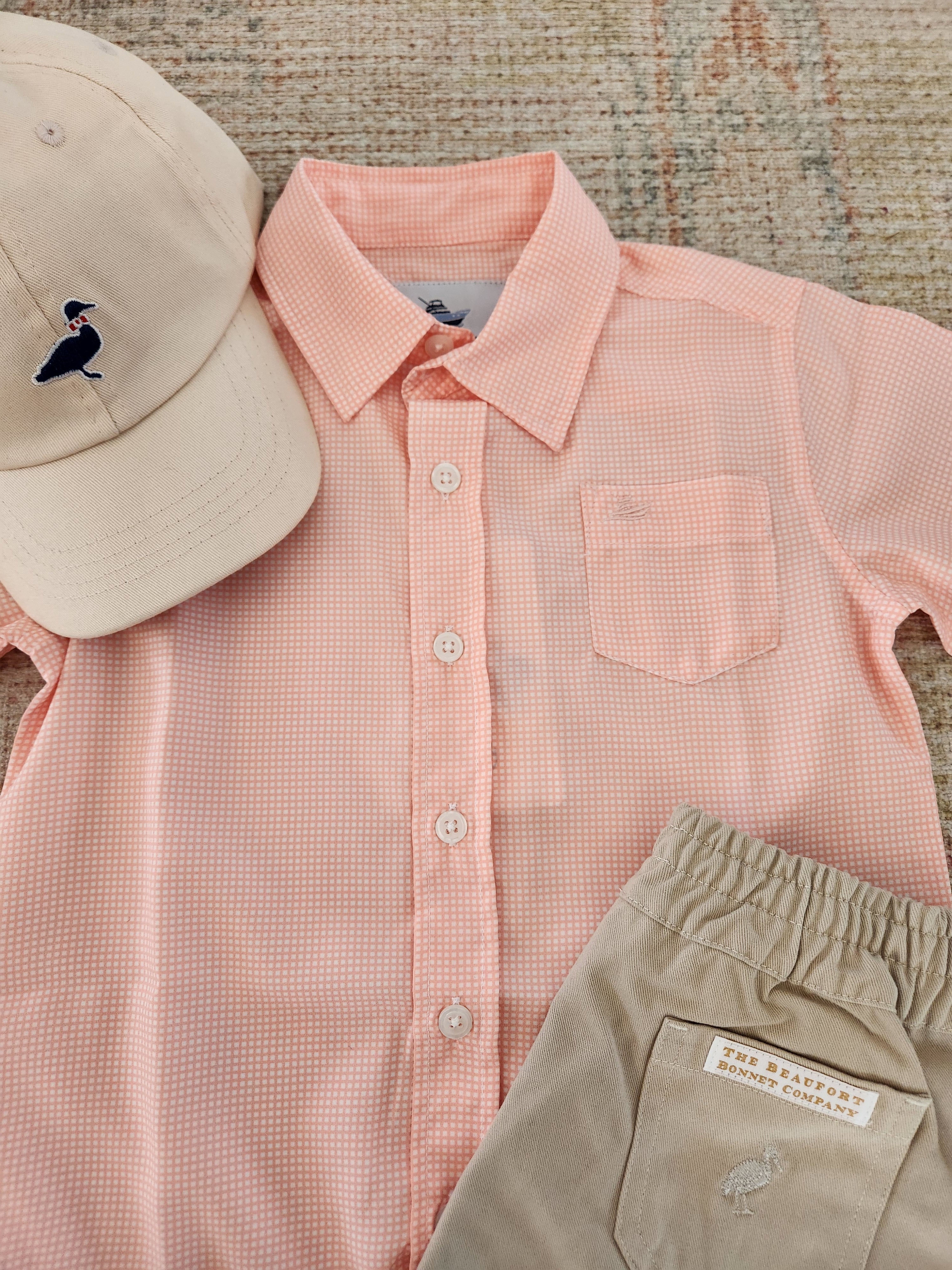 Southbound button up-orange