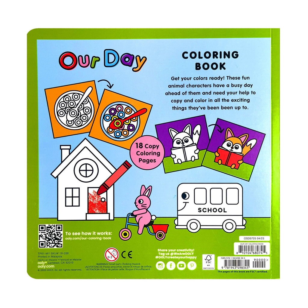 Ooly Our Day Coloring Book