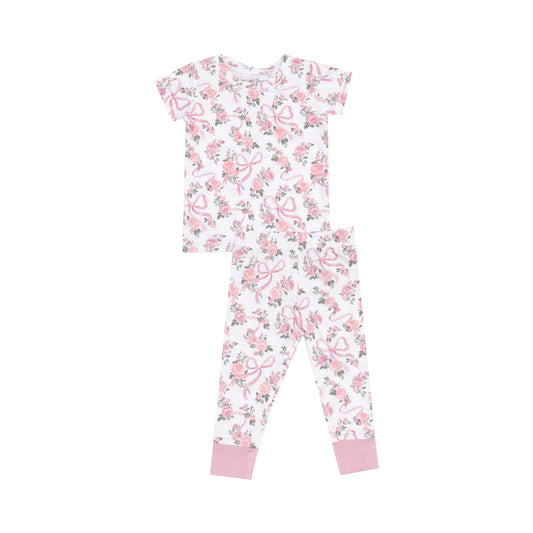 Angel Dear Short Sleeve Loungewear Ribbons and Flowers