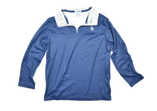 Blue Quail Navy 1/4 Zip Pullover