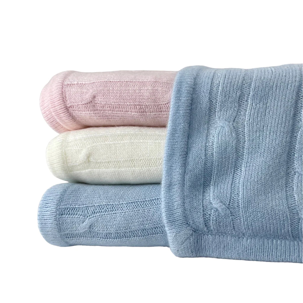 Cashmere Like Cable Knit Blanket