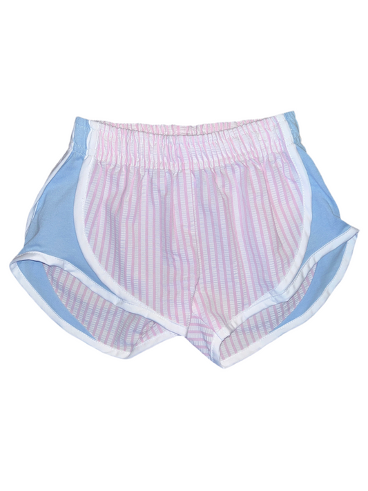 Funtasia Too Shorts Pink Stripe Shorts with Blue Side