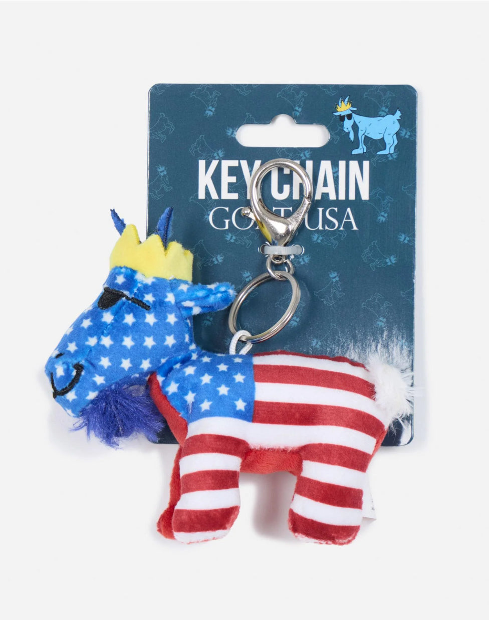 Goat USA Plushie Keychain