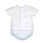 Petit Ami Easter Diaper Set - Blue