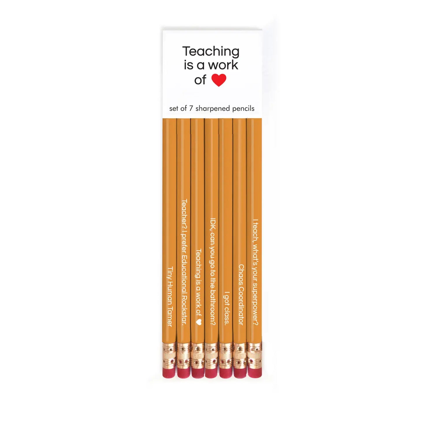 Teaching is a Work of Art Pencil Set