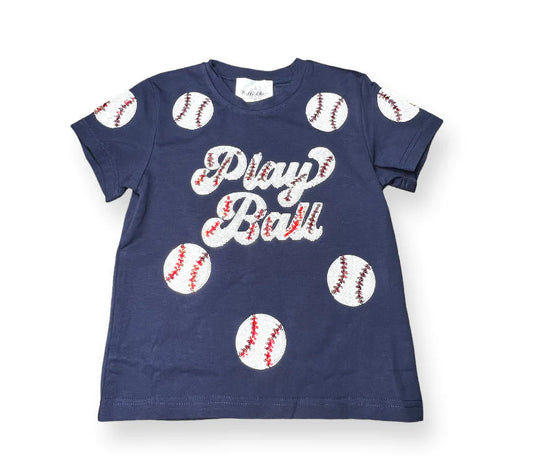 Belle Cher Navy Play Ball Shirt