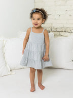Organic Baby Cari Seersucker Tiered Dress