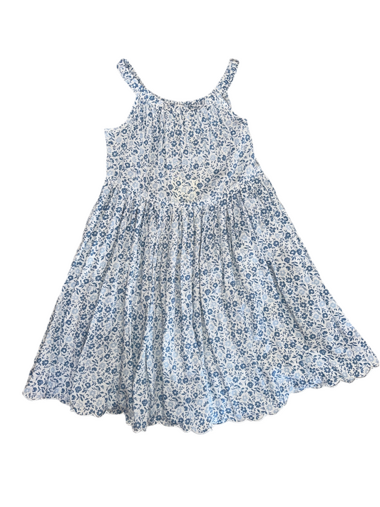 Stella Dress - Blue Ditsy Floral