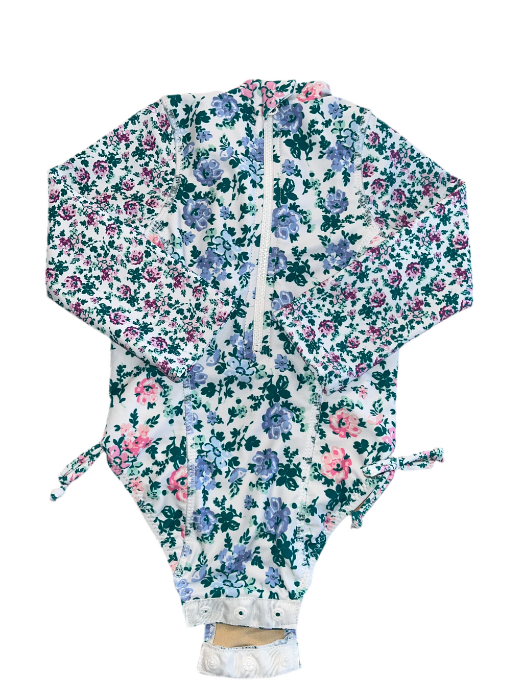 Shade critters floral long sleeve one piece swimsuit