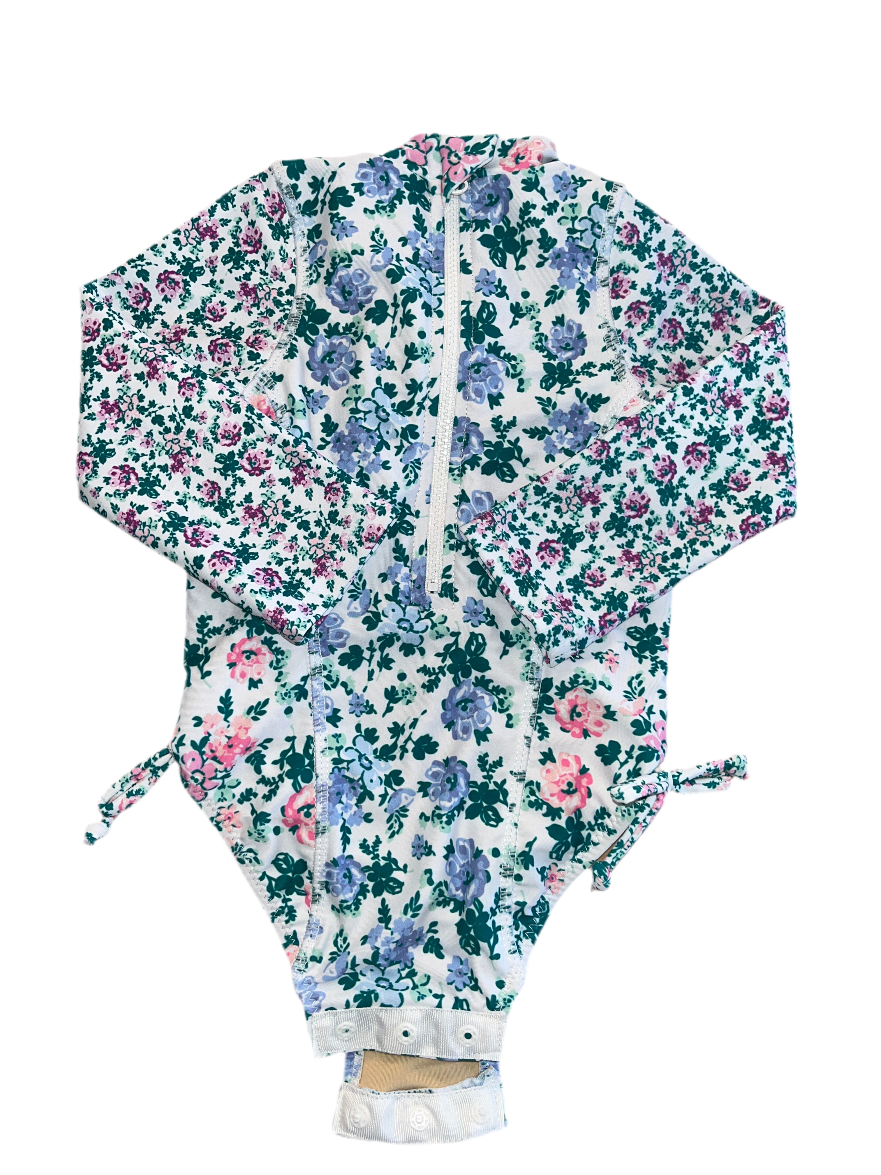 Shade critters floral long sleeve one piece swimsuit