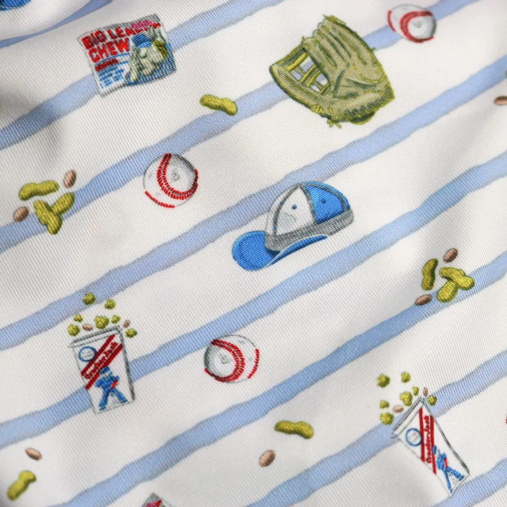 Blue Quail 7th Inning Stretch Polo Romper