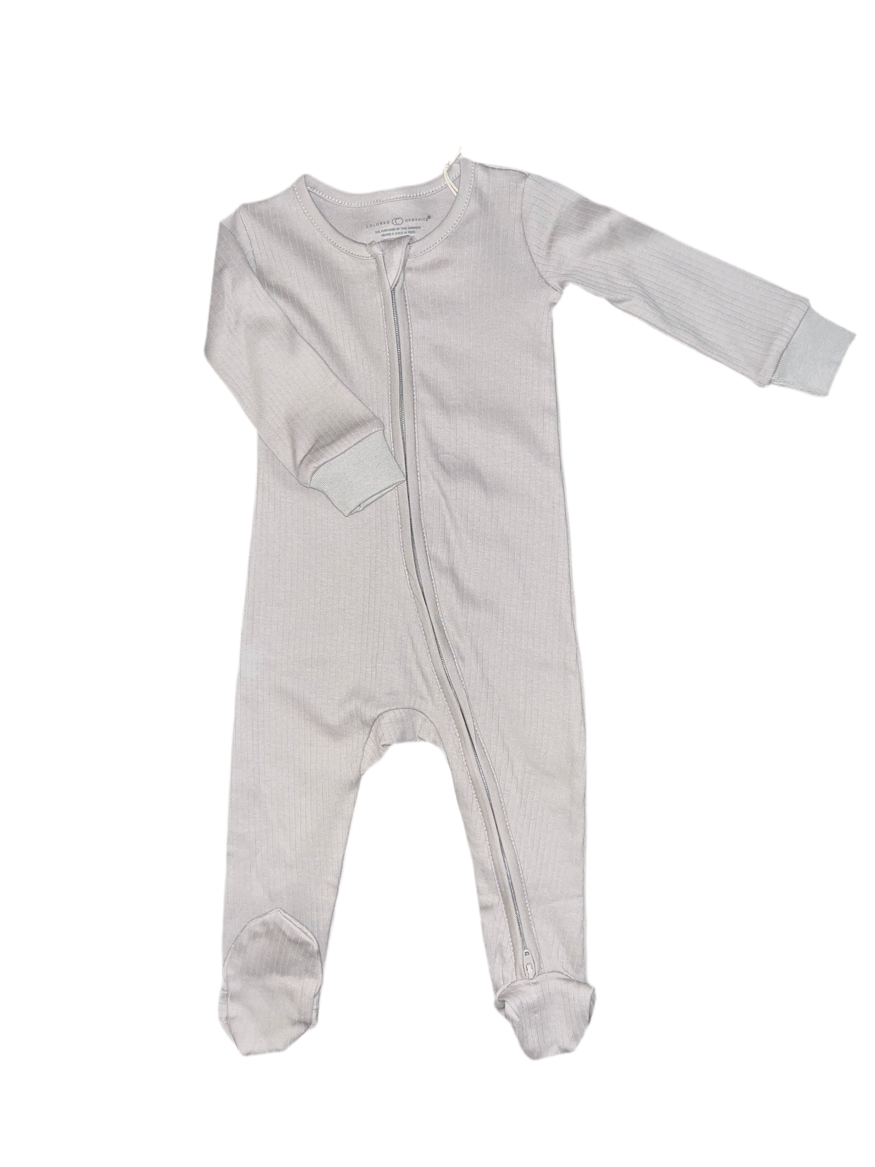 Organic Baby Ribbed Zipper Sleeper