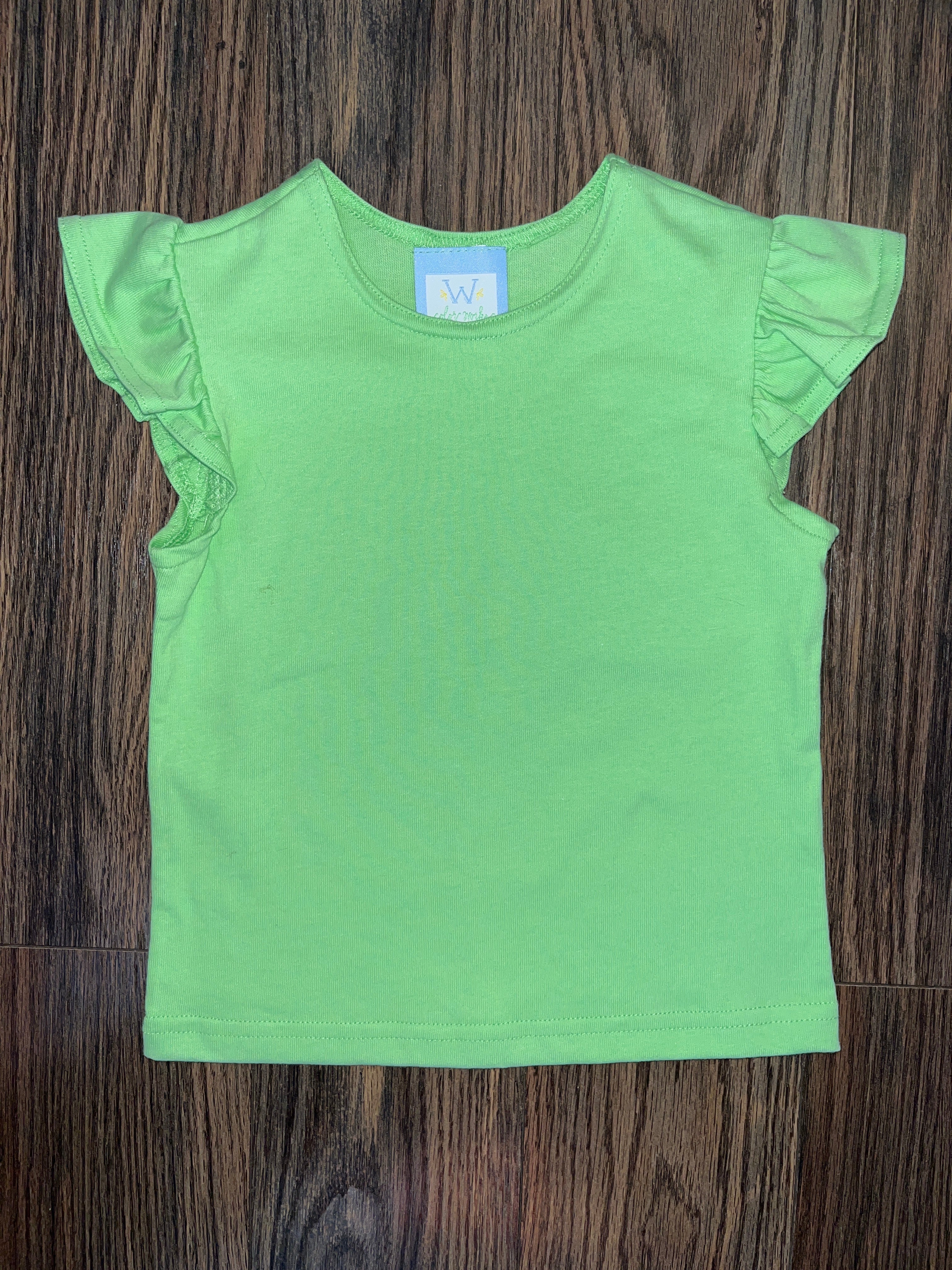 Color Works Angel Sleeve Tee - Green