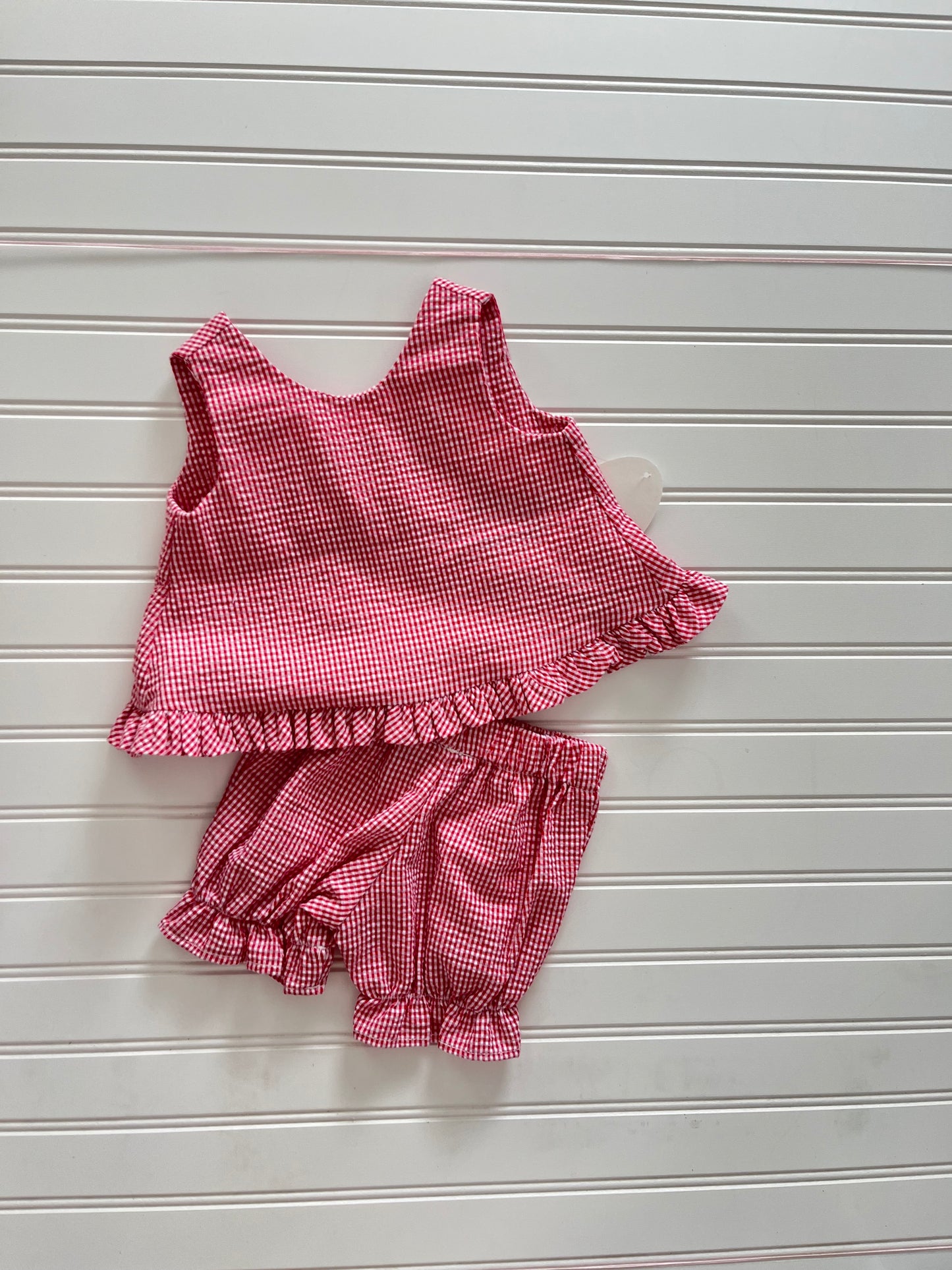 Smocked Red Top and Bloomers