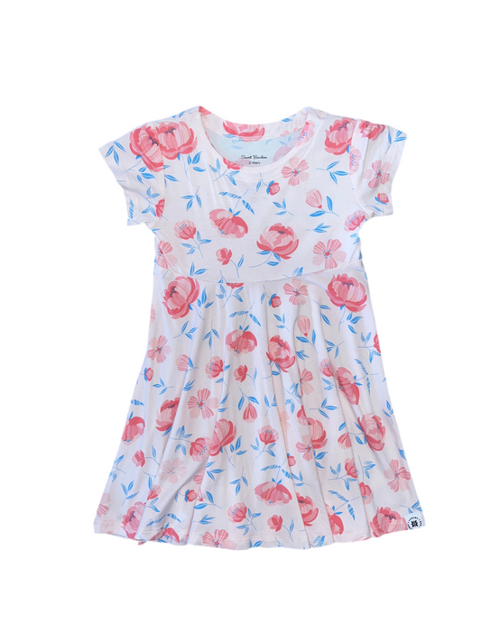 Peony pink boho bubble/dress