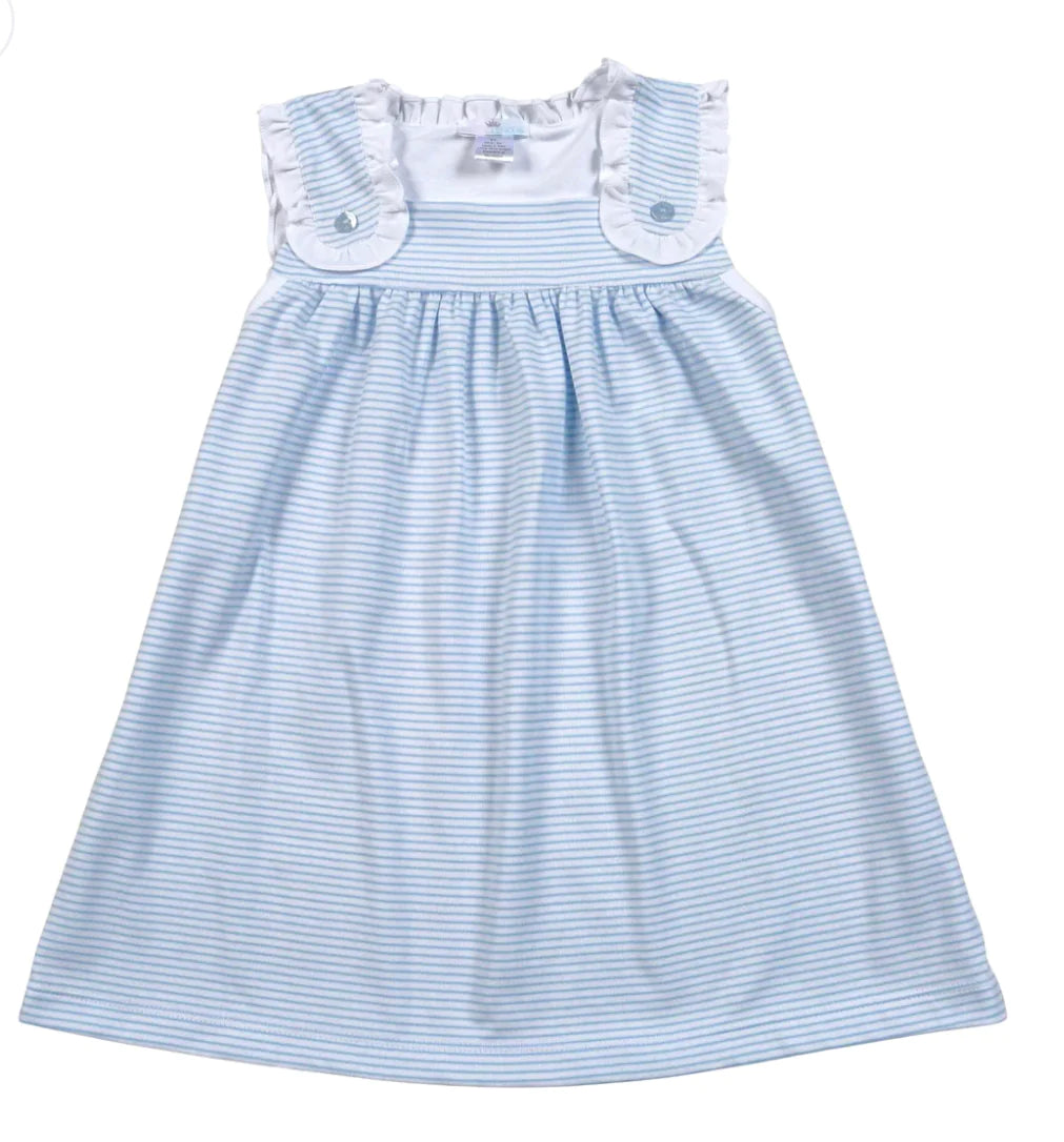 Baby Loren Strips Ruffle Dress