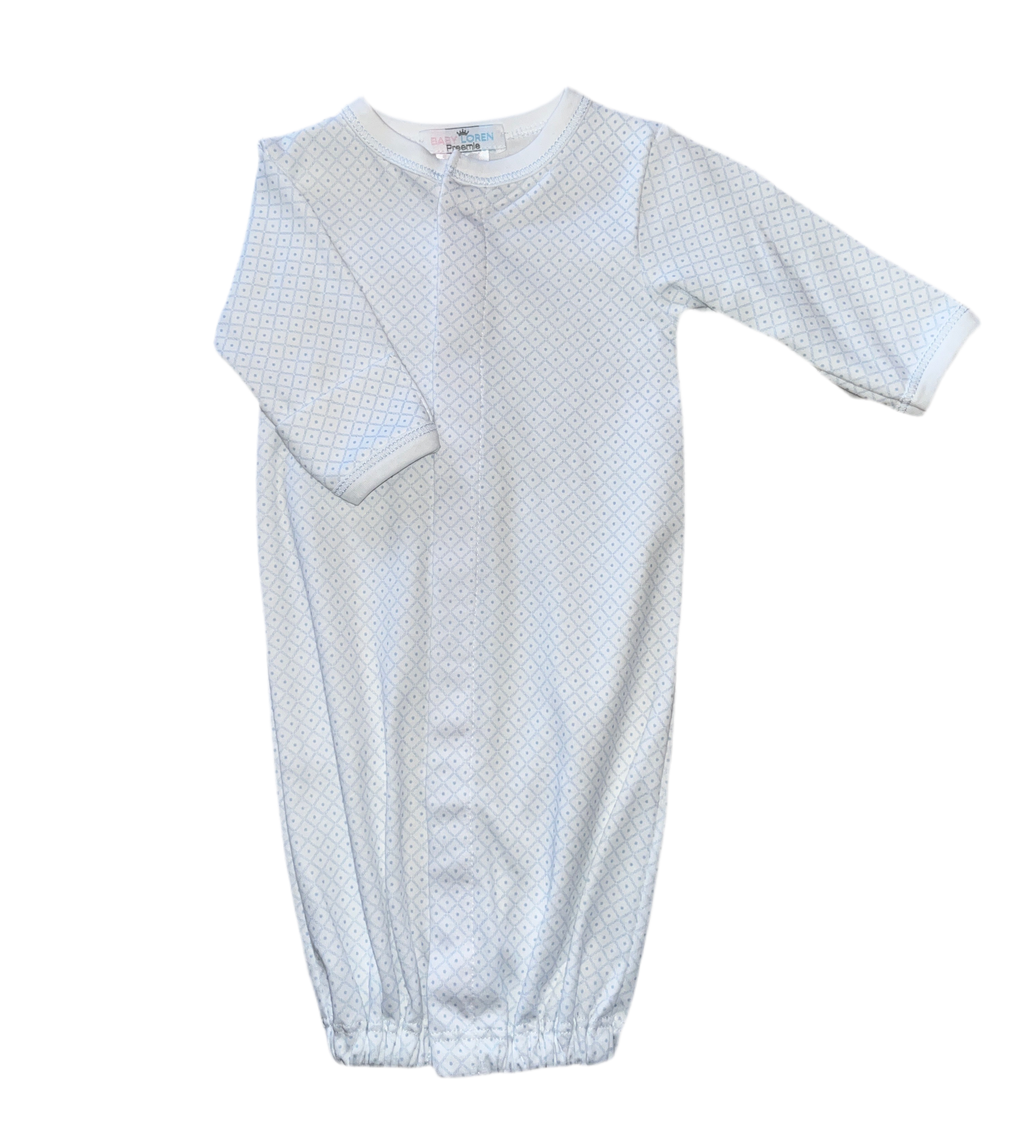 Baby Loren Diamond Print Converter Gown