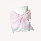 Beaufort Bonnet Bow Swaddle Seersucker Pink
