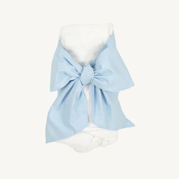 Beaufort Bonnet Bow Swaddle Broadcloth Blue