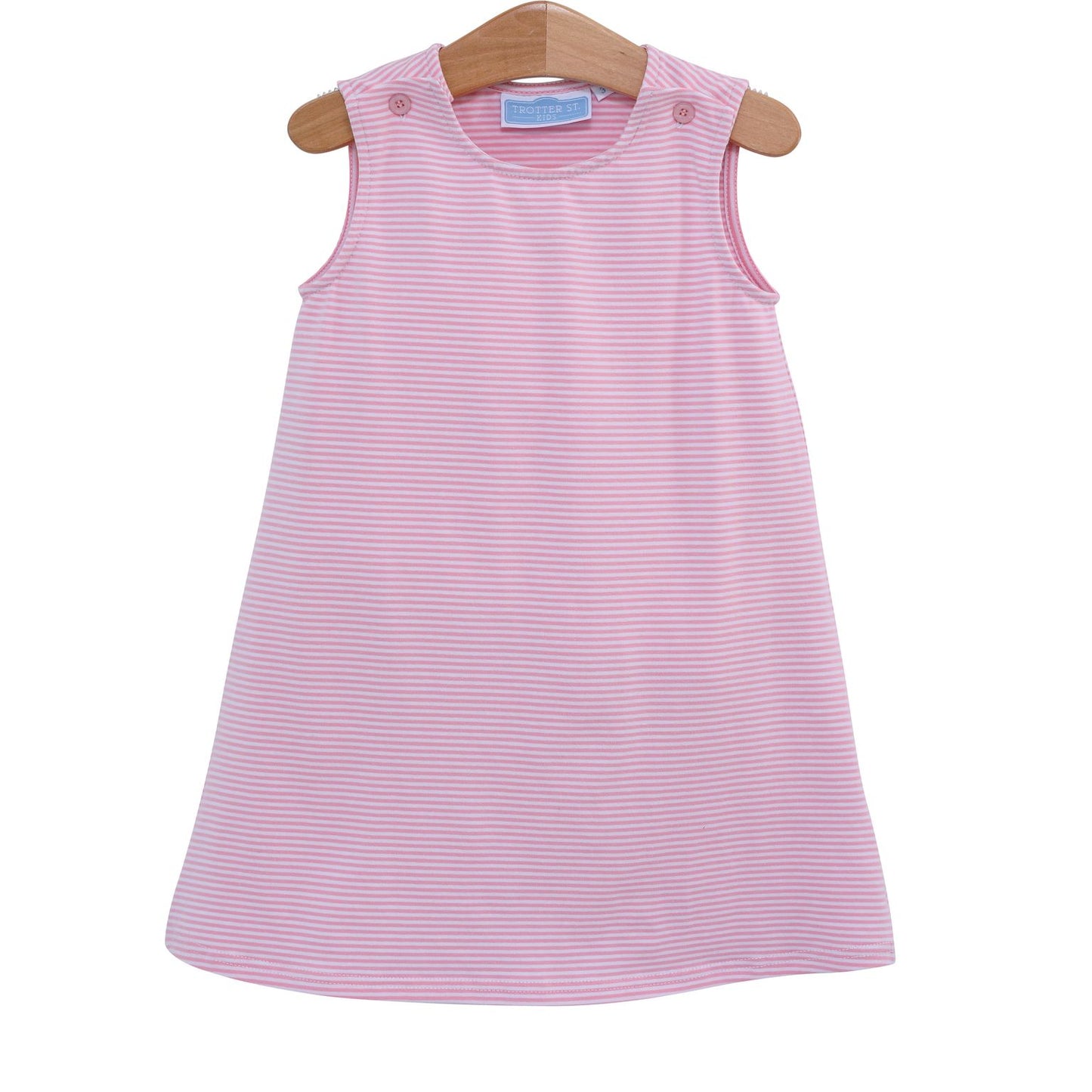 Caroline Dress Light Pink Stripe