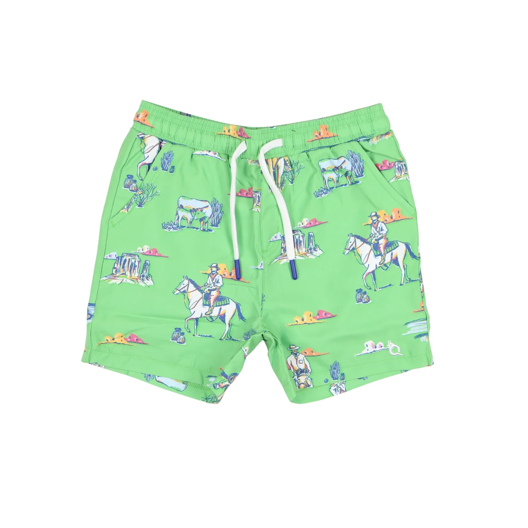 Blue Quail Cattle Drive Swim Trunk