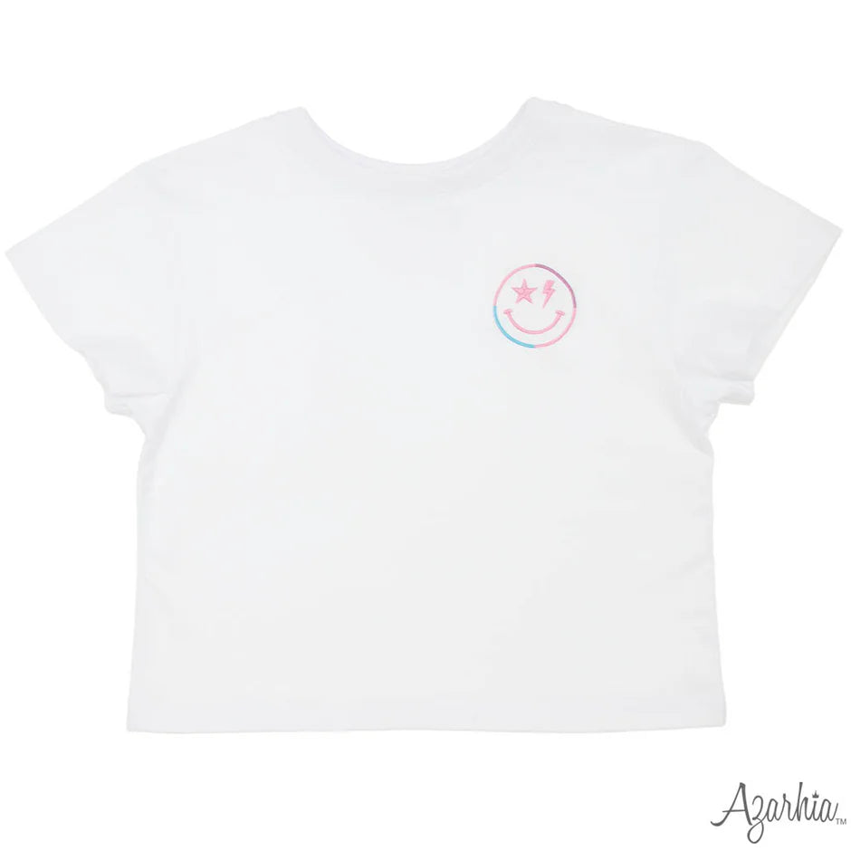 Azarhia Smiley Spark Boxy Tee