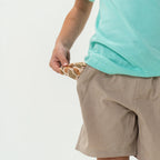 Burlebo Youth Athletic Short - Heather Khaki - Venado Camo Liner