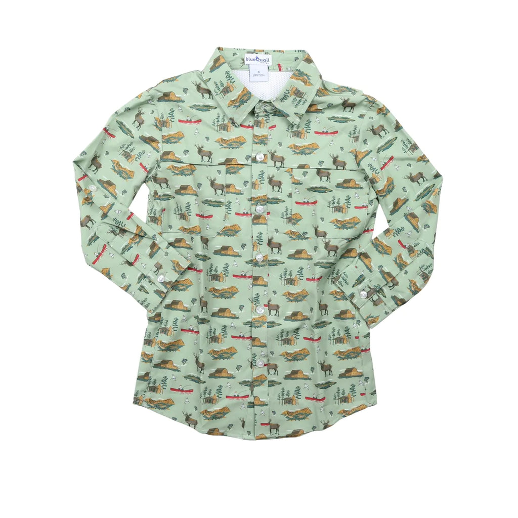 Blue Quail Long Sleeve Polo