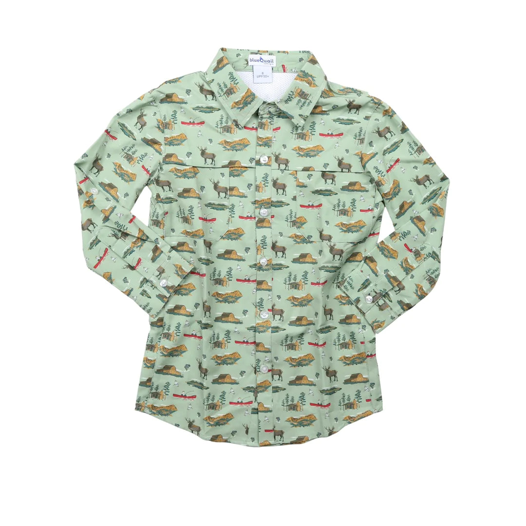 Blue Quail Long Sleeve Polo