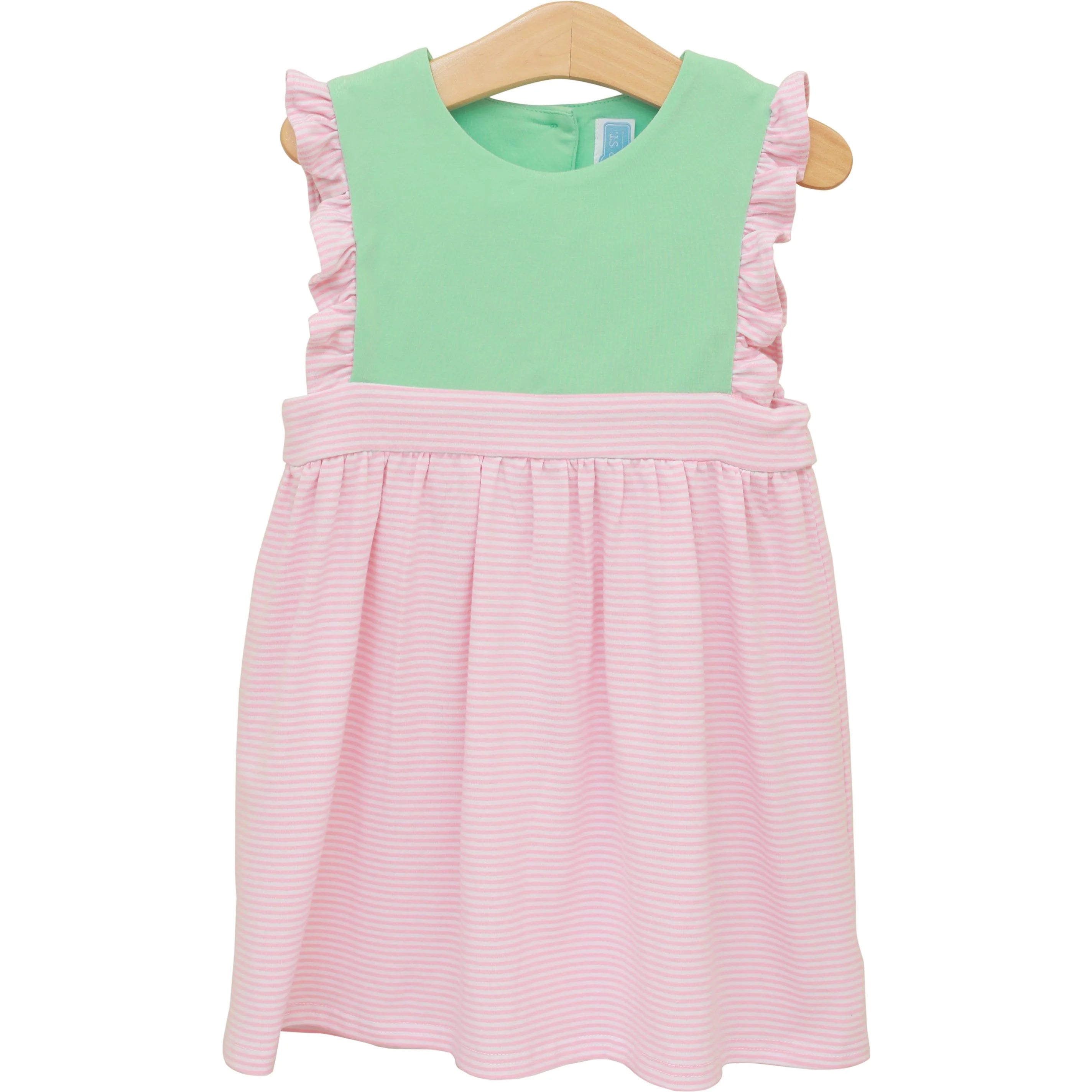 Frances Dress-Light Pink/Mint