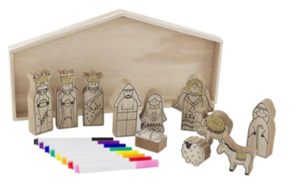 DIY Wood Nativity Set