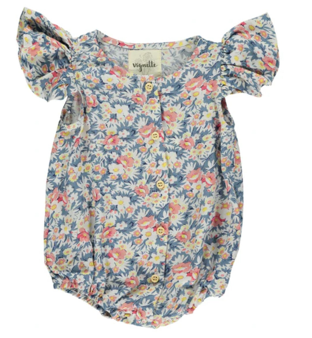 Cammie Bubble- Blue Floral