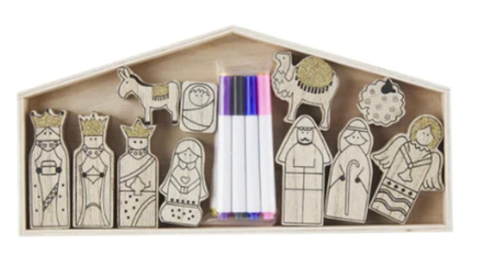 DIY Wood Nativity Set