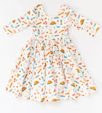 Ollie Jay Turkey Time Twirl Dress/ Romper