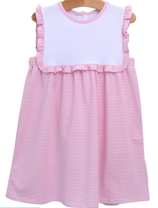 Alice Dress- Pink Stripe