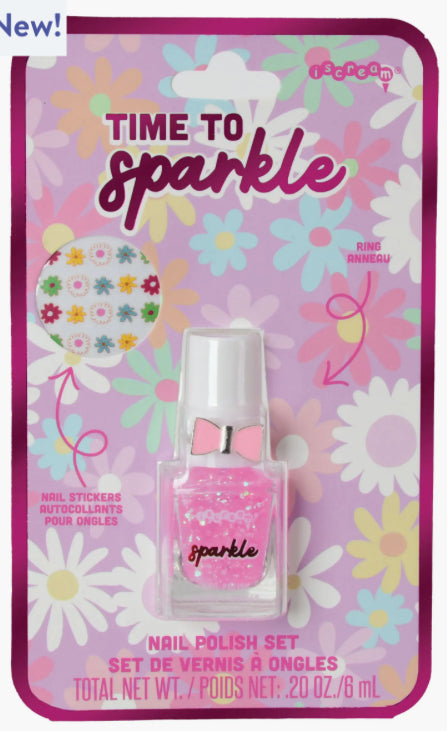 Time to sparkle nail polish