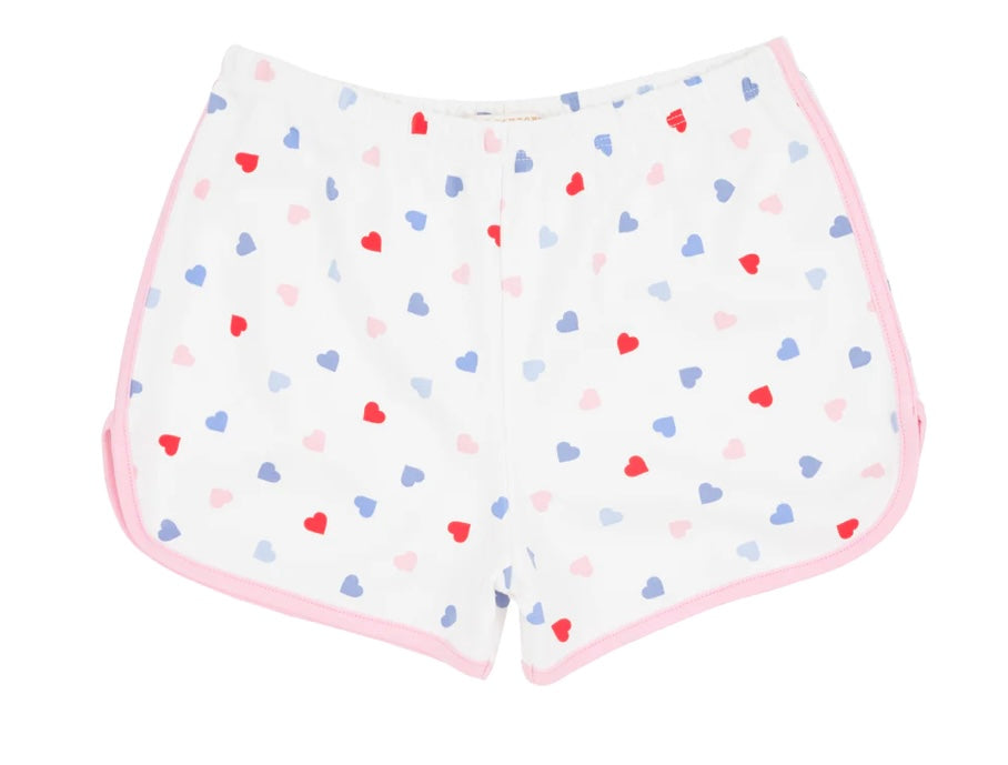 The Beaufort Bonnet Co Cheryl Shorts - Happy Hearts