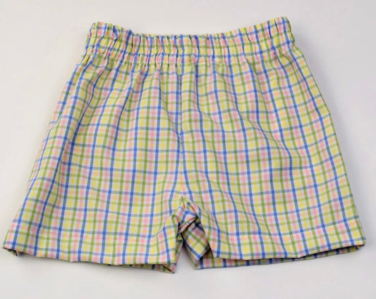 Pastel Plaid Shorts